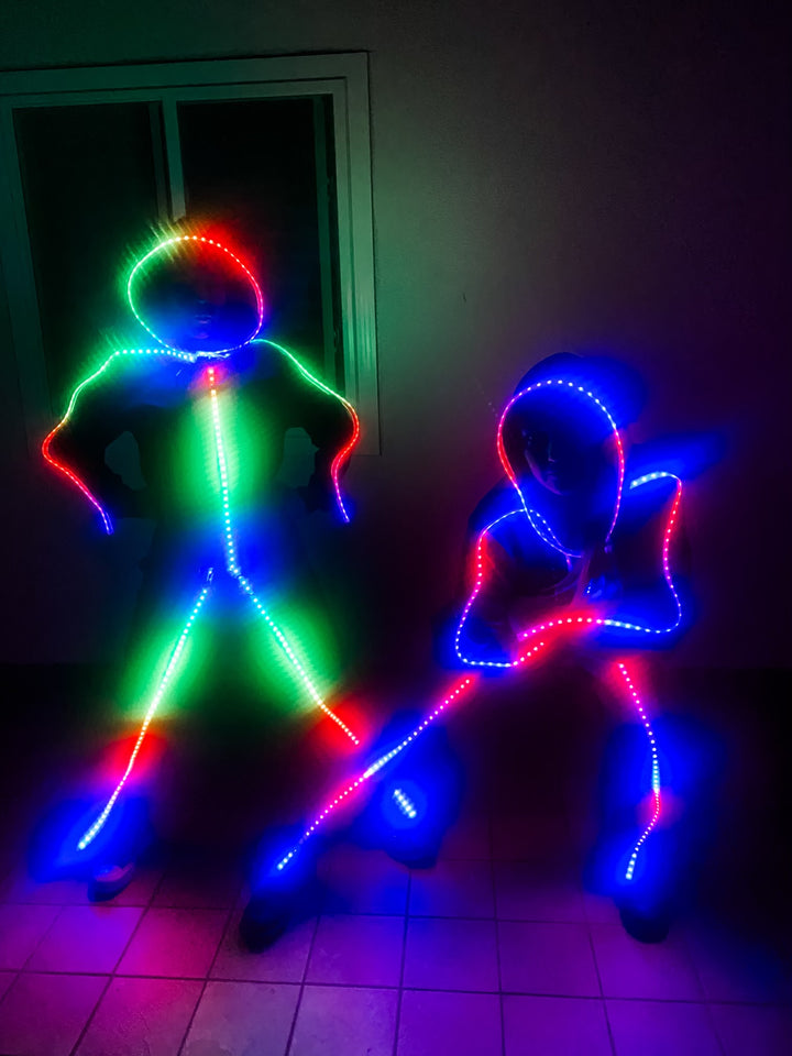 Luminoid Digital Smart Light-up LED Stick Figure w/ Free Rechargeable Battery