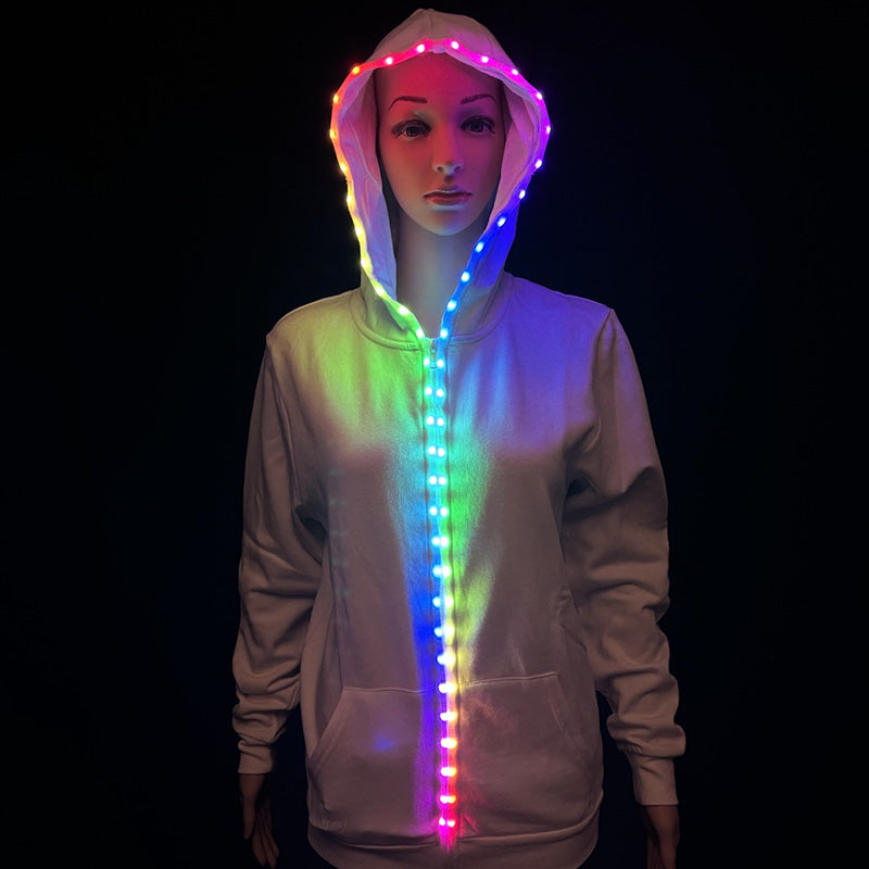 Luminoid LED Hoodie - Bluetooth App Controlled - Rechargeable