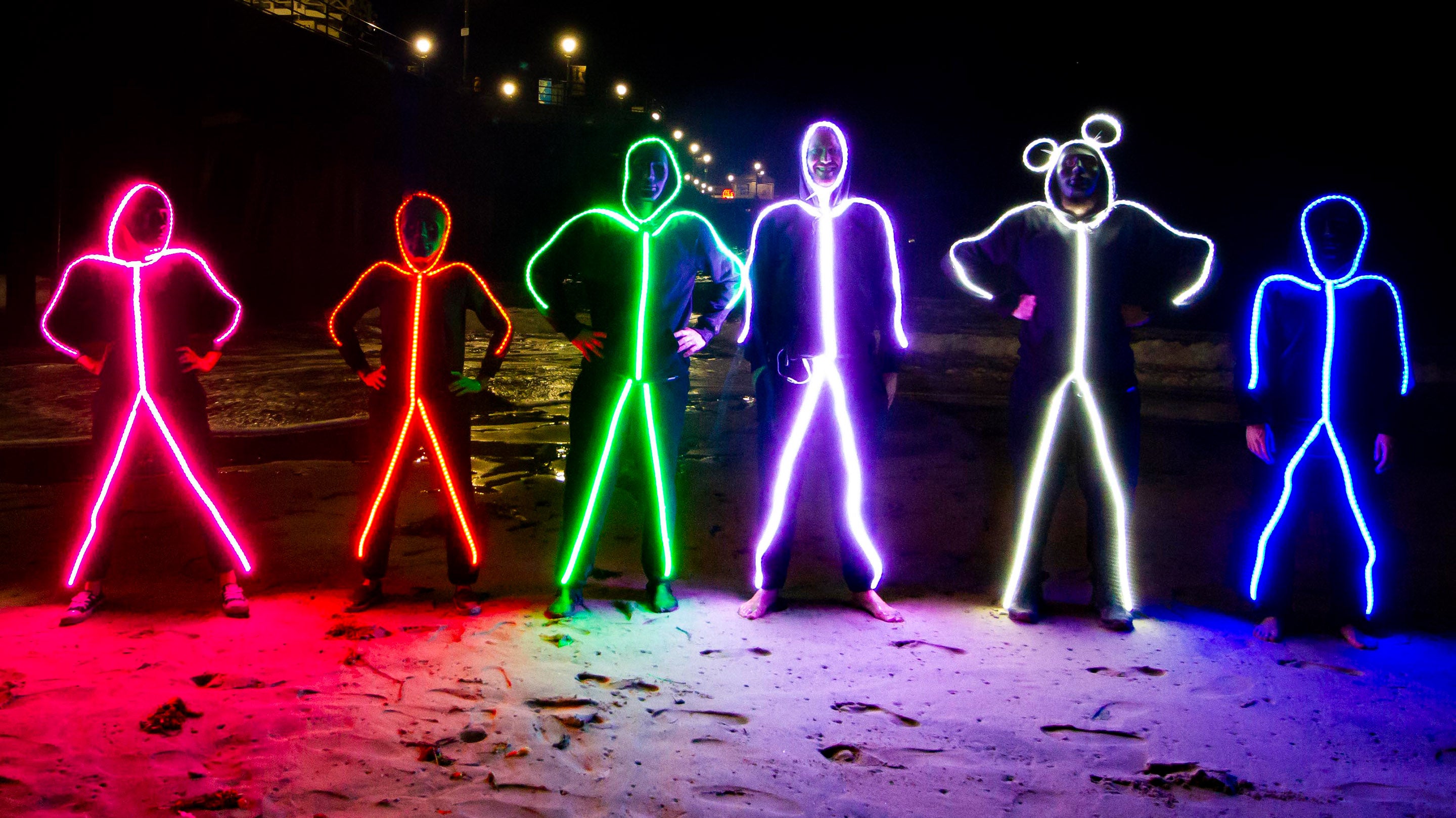 Glow stick costume new arrivals