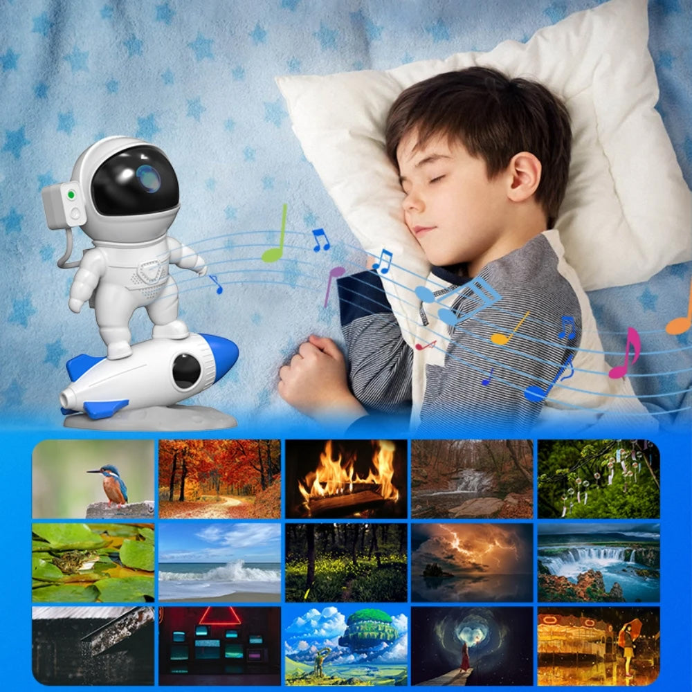 Rocket Astronaut Nebula Star Projector – Glowy Zoey