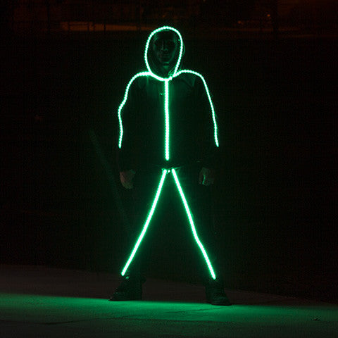 RGB Color Changeable light up LED Stick Figure Kit by Glowy Zoey