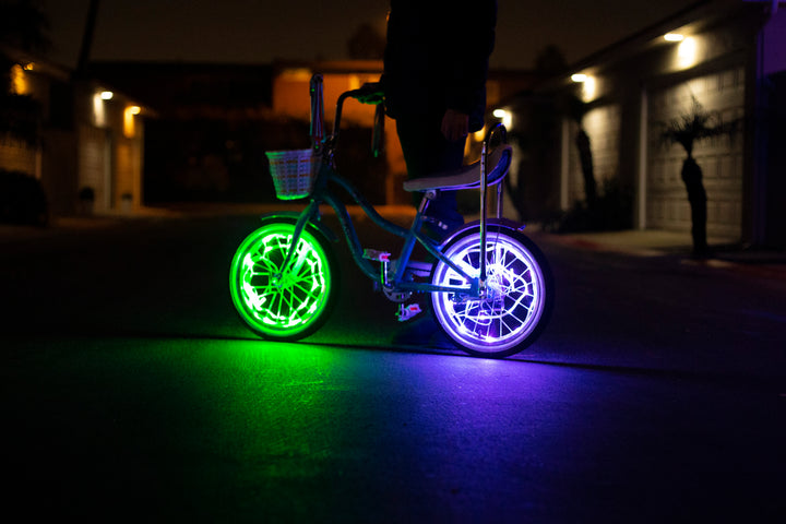Color Changing LED Bicycle Wheel Lights (2 wheel set) – Glowy Zoey
