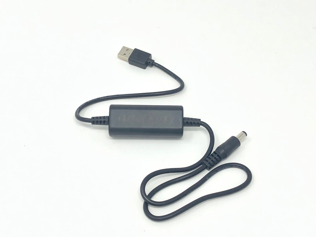 5v to 12v adapter - Power your single color glasses from your portable power bank