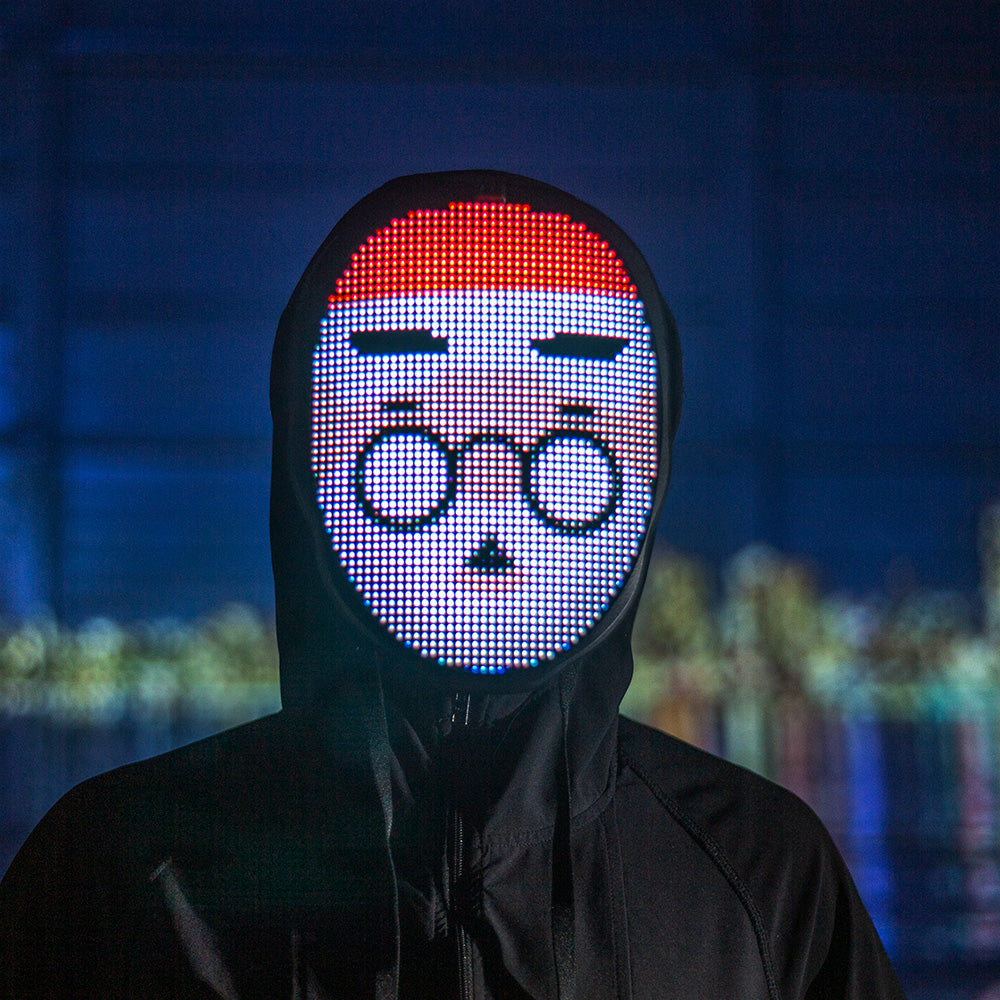 Controlled Led Mask Face Transforming LED Mask - App Controlled – Glowy Zoey