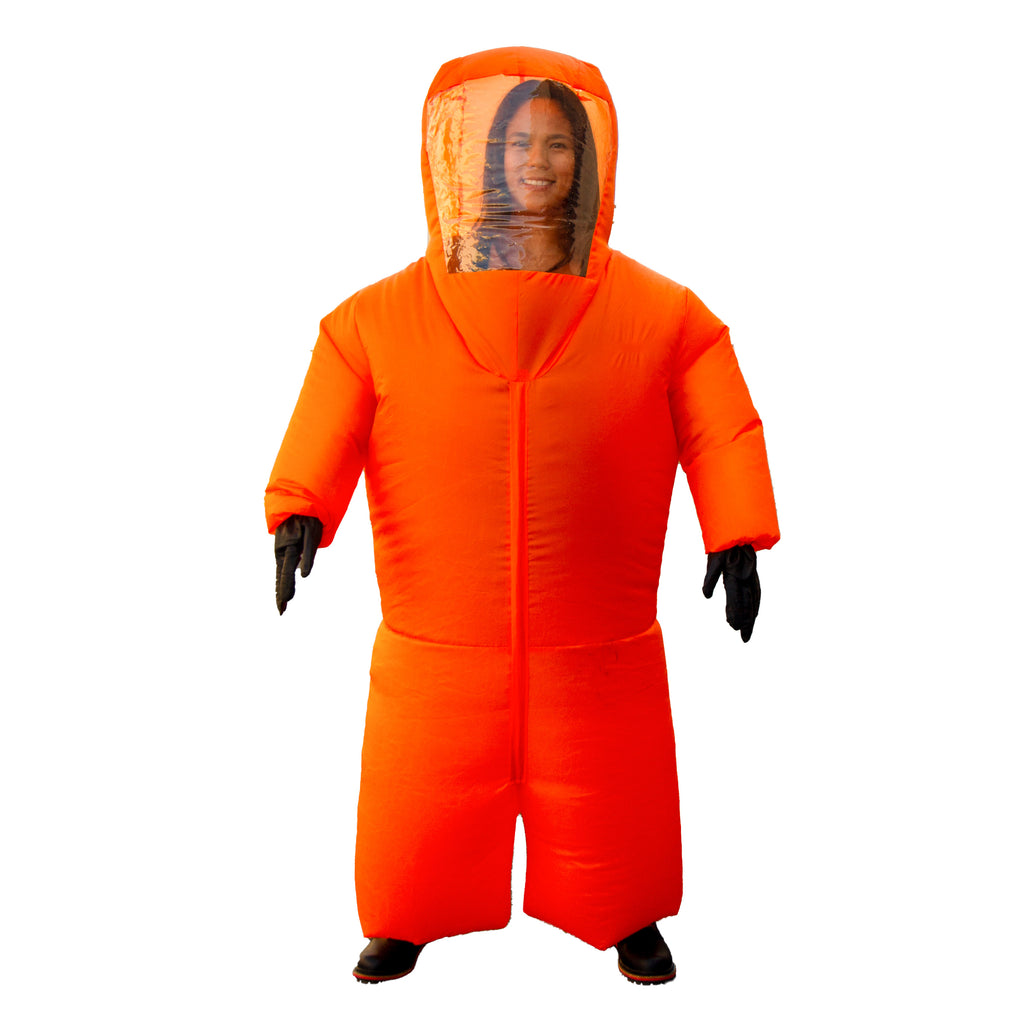 Inflatable Hazmat Costume, Orange Inflatable Hazmat Costume, Orange